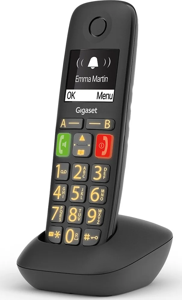 20200214131920_gigaset_e290hx_mayro.jpeg Gigaset E290HX Handset Ασύρματο Τηλέφωνο IP Μαυρο - Image 1