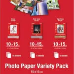 Canon VP-101 Φωτογραφικό Χαρτί Variety Pack A6 (10x15) για Εκτυπωτές Inkjet 20 Φύλλα 0775B078