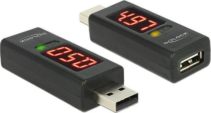 20200304152158_delock_usb_led_indicator_for_volt_and_ampere_65569.jpeg DeLock USB Led Indicator for Volt and Ampere 65569 Συσκευή Ελέγχου Ορθής Λειτουργίας Θύρας USB - Image 1