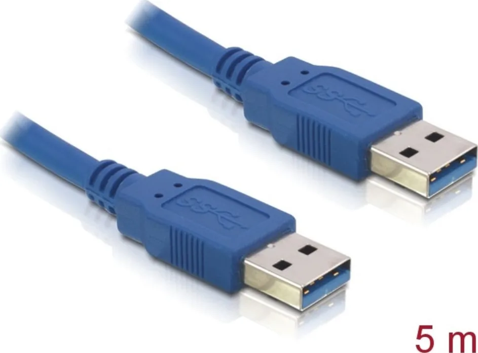 DeLock USB 3.0 Cable USB-A male - USB-A male 5m (82537) - Image 1
