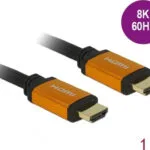 DeLock 85727 HDMI 2.1 Ultra High Speed 48Gbps 4K 120Hz HDR VRR Cable HDMI male - HDMI male 1m Μαύρο 85727
