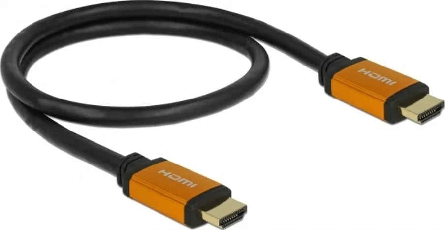 DeLock 85729 HDMI 2.1 Ultra High Speed 48Gbps 4K 120Hz HDR VRR Cable HDMI male - HDMI male 2m Μαύρο 85729 - Image 1