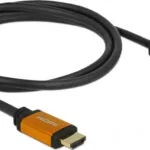 DeLock 85728 HDMI 2.1 Ultra High Speed 48Gbps 4K 120Hz HDR VRR Cable HDMI male - HDMI male 1.5m Μαύρο 85728