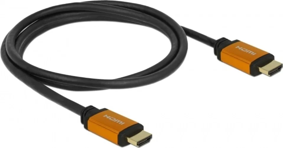 DeLock 85728 HDMI 2.1 Ultra High Speed 48Gbps 4K 120Hz HDR VRR Cable HDMI male - HDMI male 1.5m Μαύρο 85728 - Image 1