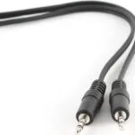 Cablexpert Καλώδιο Ήχου 3.5mm male - 3.5mm male Μαύρο 5m με Επίχρυσους Ακροδέκτες CCA-404-5M