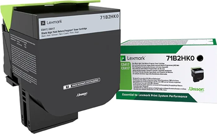 20200310150641_lexmark_black_toner_high_yield_return_71b2hk0.jpeg Lexmark 71B2HK0 Γνήσιο Toner Laser Εκτυπωτή Μαύρο High Yield Return Program 6000 Σελίδων - Image 1