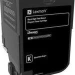 Lexmark 74C2HK0 Γνήσιο Toner Laser Εκτυπωτή Μαύρο High Yield Return Program 20000 Σελίδων