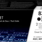 HP 83X Γνήσιο Multipack Toner Laser Εκτυπωτή Μαύρο High Yield 2τμχ (CF283XD)