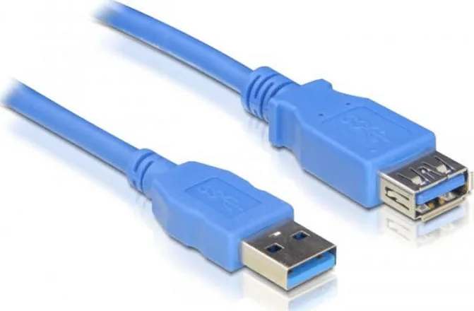 DeLock USB 3.0 Cable USB-A male - USB-A female Μπλε 3m (82540) - Image 1
