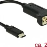 DeLock Μετατροπέας USB-C male σε Serial male 1τμχ 63908