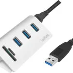 LogiLink Card Reader USB 3.0 για SD/microSD Ασημί (CR0045)
