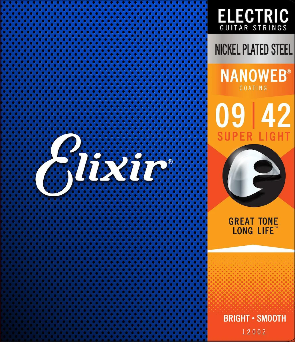 20200406143512_elixir_12002.jpeg Elixir Σετ Nickel Plated Steel Χορδών 9 - 42" για Ηλεκτρική Κιθάρα Nanoweb 12002 - Image 1