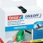 Tesa On & Off White Αυτοκόλλητη Ταινία Χριτς Χρατς Λευκή 2.5mx20mm 55225-09002-01