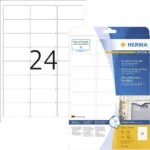 Herma 240 Αυτοκόλλητες Ετικέτες Α4 Ορθογώνιες 9532 63.5x33.9mm