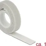 DeLock Αυτοκόλλητη Ταινία Χριτς Χρατς Γκρι 1mx13mm 18274