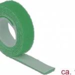 DeLock Hook & Loop Green Αυτοκόλλητη Ταινία Χριτς Χρατς Πράσινη 1mx13mm 18725