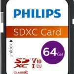Philips SDXC 64GB U1 UHS-I 80MB/s με αντάπτορα