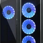 Chieftec Scorpion III Gaming Midi Tower Κουτί Υπολογιστή με Πλαϊνό Παράθυρο και RGB Φωτισμό Μαύρο