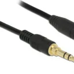 DeLock Καλώδιο Ήχου 3.5mm male - 3.5mm female Μαύρο 2m 85578