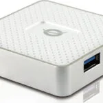 Conceptronic Hub 4 Θυρών USB 3.0 με σύνδεση USB-A Λευκό HUBBIES03W