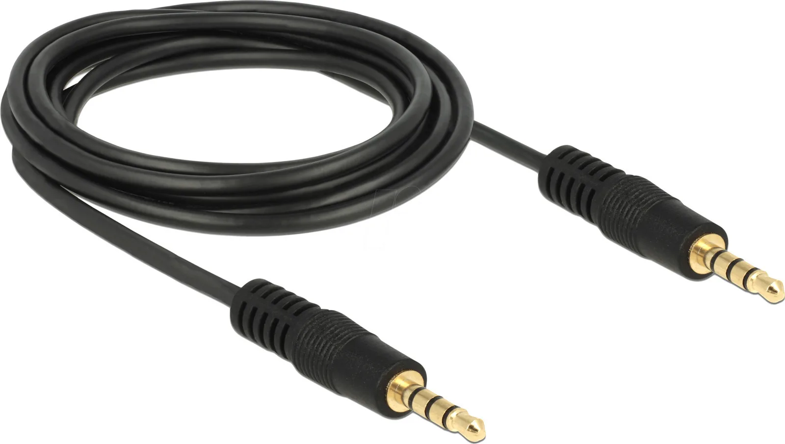 DeLock Καλώδιο Ήχου 3.5mm male - 3.5mm male Μαύρο 2m 83436 - Image 1