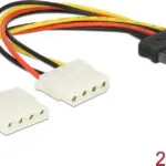 DeLock 15-Pin Sata - 4-Pin Molex Cable 0.2m Πολύχρωμο 65159