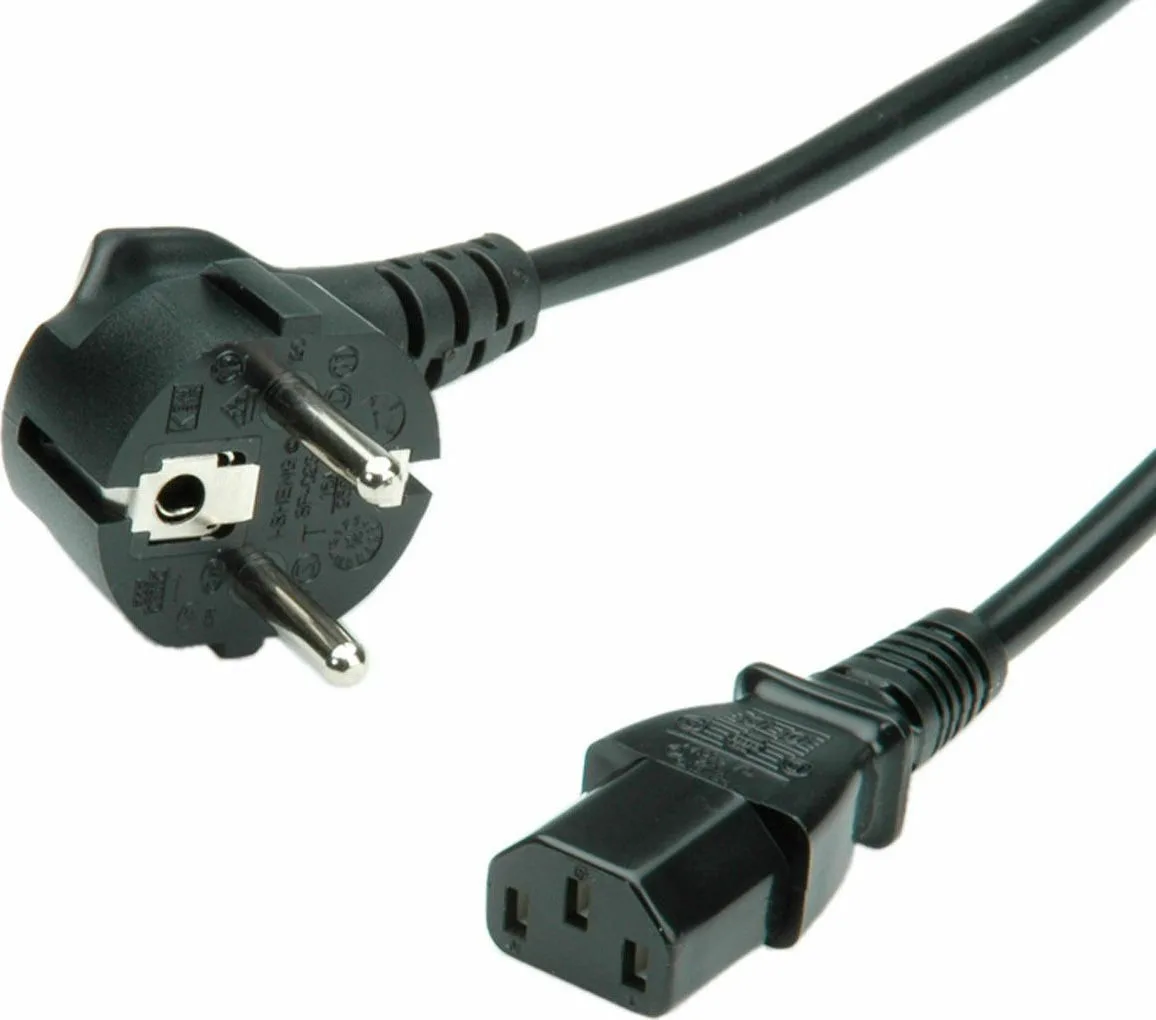Roline Schuko - IEC C13 Cable 3m Μαύρο 19.08.1030-50 - Image 1
