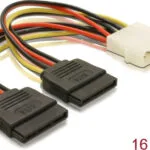 DeLock 4-Pin Molex - 15-Pin Sata Cable 0.112m Πολύχρωμο 60102