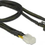 DeLock 6-Pin PCIe - 8-Pin PCIe Cable 0.3m Μαύρο 85455