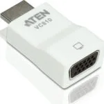 Aten Μετατροπέας HDMI male σε VGA female Λευκό 1τμχ VC810