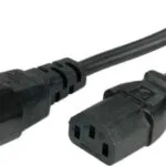 Roline IEC C14 - IEC C13 Cable 1m Μαύρο 19.99.1510