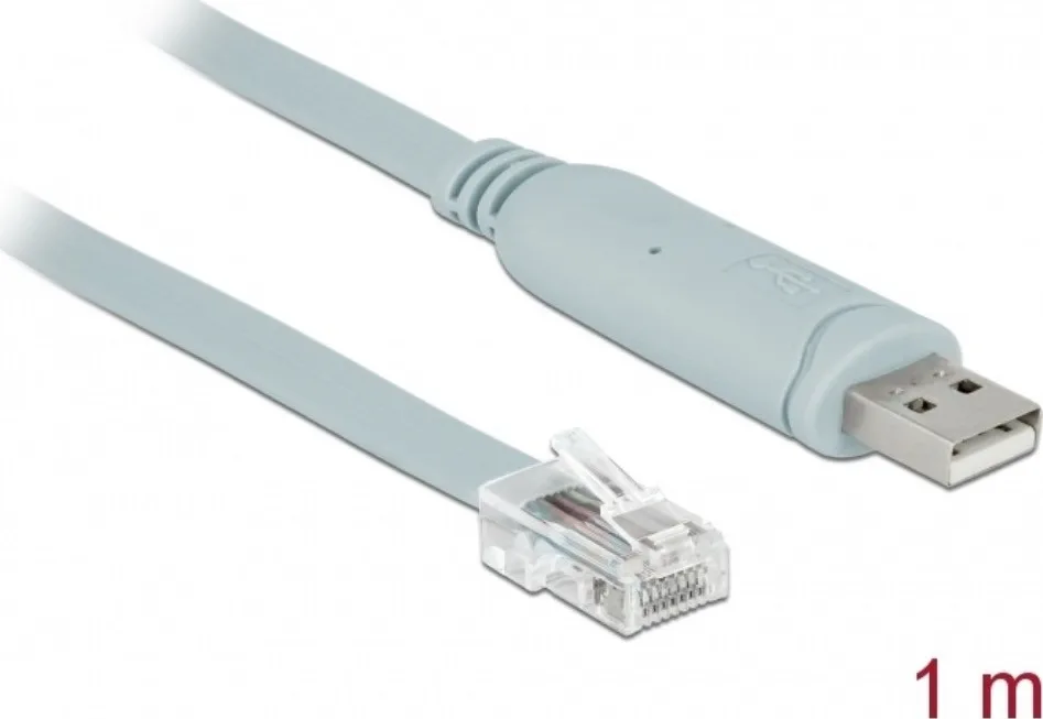 DeLock USB 2.0 Cable USB-A male - RJ45 Γκρι 1m (63911) - Image 1