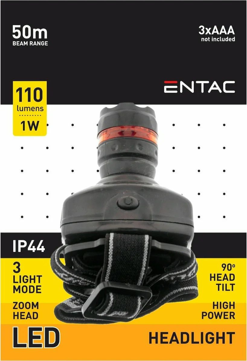 20200722154001_15_007_0014.jpeg Entac Φακός Κεφαλής LED IP44 με Μέγιστη Φωτεινότητα 110lm 15.007.0014 - Image 1