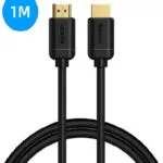 Baseus HDMI 2.0 Premium High Speed 4K 60Hz HDR Cable HDMI male - HDMI male 1m Μαύρο CAKGQ-A01