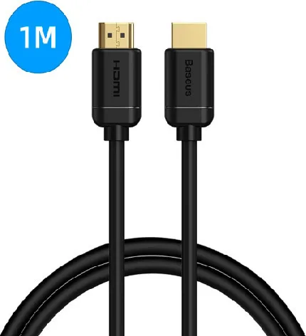 Baseus HDMI 2.0 Premium High Speed 4K 60Hz HDR Cable HDMI male - HDMI male 1m Μαύρο CAKGQ-A01 - Image 1