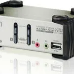 Aten 2-Port PS/2-USB VGA/Audio KVMP Switch with OSD