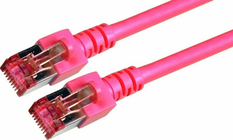 EFB S/FTP Cat.6 (Gigabit) Καλώδιο Δικτύου Ethernet 2m Ροζ K5519.2 - Image 1