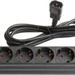 Alcasa Πολύπριζο 4 Θέσεων με Καλώδιο 1.8m GC-N0078
