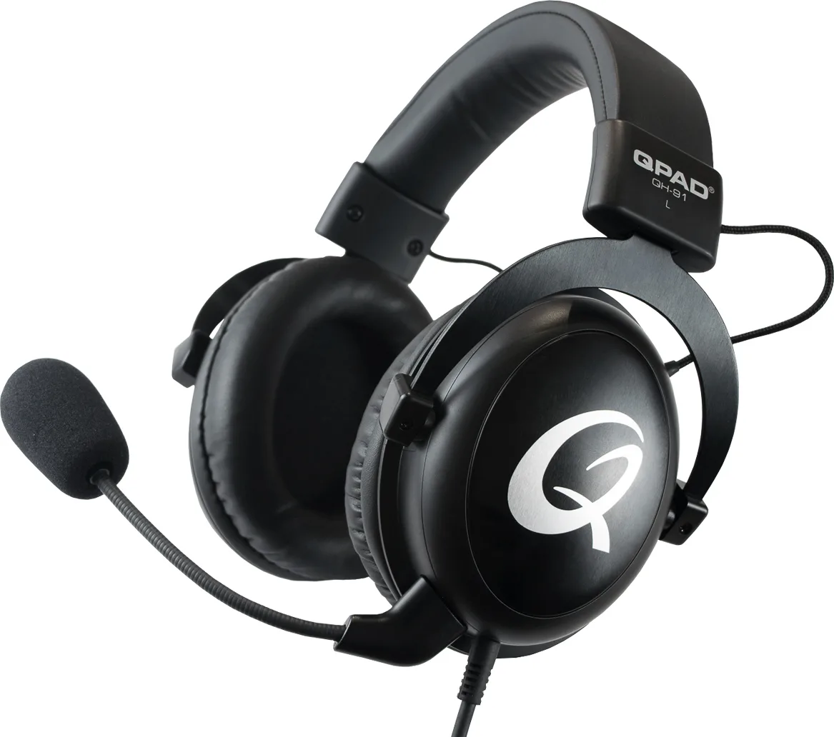 20200810153704_qpad_qh_91.jpeg QPAD QH-91 Over Ear Gaming Headset με σύνδεση 2x3.5mm / 3.5mm - Image 1