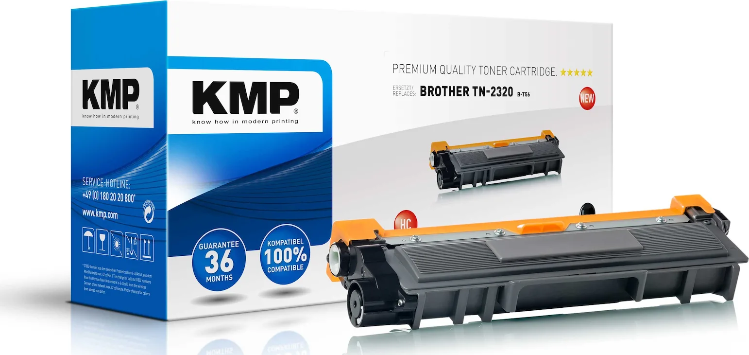 20200813155808_kmp_symvato_toner_brother_tn_2320_black.jpeg KMP B-T56 Συμβατό Toner για Laser Εκτυπωτή Brother TN-2320BK 2600 Σελίδων Μαύρο - Image 1