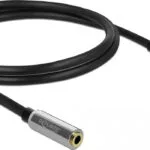 DeLock Καλώδιο Ήχου 3.5mm male - 3.5mm female Μαύρο 5m με Επίχρυσους Ακροδέκτες 85783