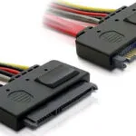 DeLock 22-Pin SATA III male - 22-Pin SATA III female Cable 0.2m Πολύχρωμο (84362)