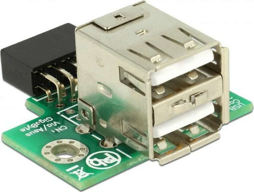 20200917105113_delock_antaptoras_usb_2_0_9_pin_header_f_se_2x_usb_2_0a_f_2_54_mm_41429.jpeg DeLock USB Connector 1τμχ 41429 - Image 1