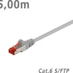 Goobay S/FTP Cat.6 (Gigabit) Καλώδιο Δικτύου Ethernet 5m Γκρι 93572