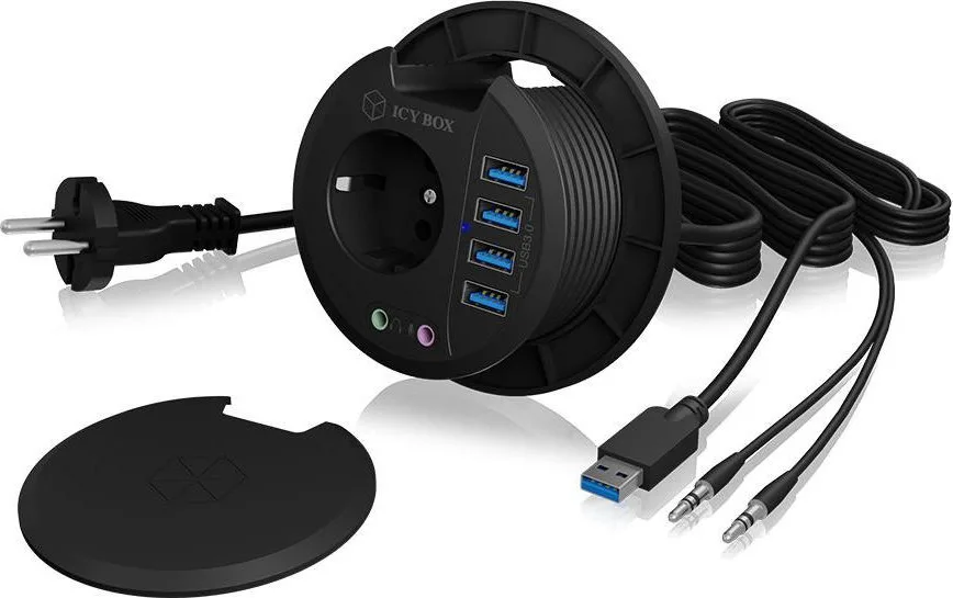 20200929152808_raidsonic_icy_box_4_port_usb_3_0_tisch_hub.jpeg Icy Box Hub 4 Θυρών USB 3.0 με σύνδεση USB-A IB-HUB1430 - Image 1