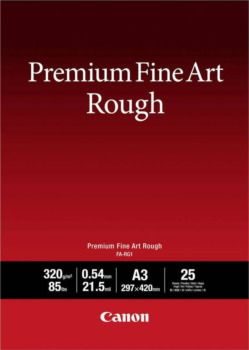 Canon FA-RG1 Φωτογραφικό Χαρτί Premium Fine Art Smooth A3 320gr/m² για Εκτυπωτές Inkjet 25 Φύλλα (4562C003) - Image 1