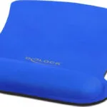 DeLock 12699 Mouse Pad (255mm) με Στήριξη Καρπού Μπλε