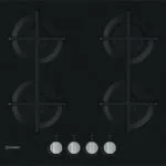 Indesit Εστία Υγραερίου Αυτόνομη 59x51εκ. ING 61T/BK