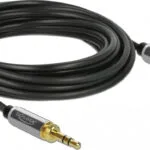 DeLock Καλώδιο Ήχου 3.5mm male - 3.5mm male Γκρι 3m με Επίχρυσους Ακροδέκτες 85787