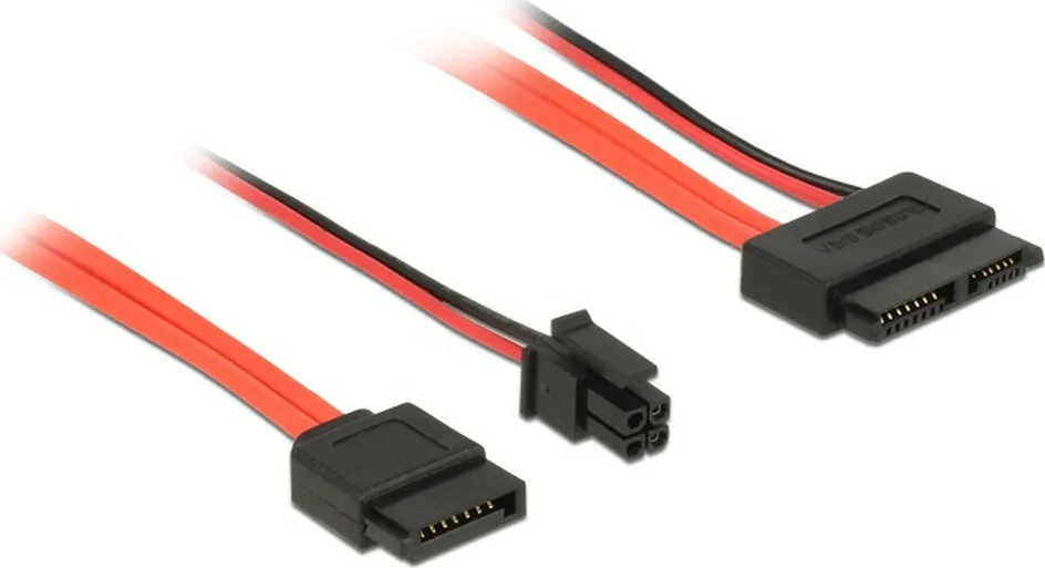 DeLock 13-Pin SATA III - 7-Pin SATA III Cable 30cm Κόκκινο (84848) - Image 1